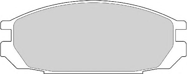 Комплект тормозных колодок, дисковый тормоз NECTO FD6905A