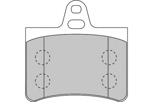 Комплект тормозных колодок, дисковый тормоз NECTO FD6877A