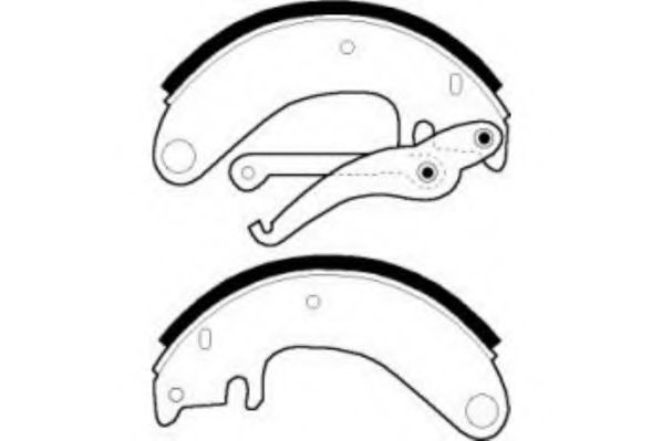 Комплект тормозных колодок UNIPART GBS1083