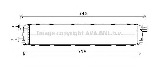 Радиатор, охлаждение двигателя AVA QUALITY COOLING AI2366