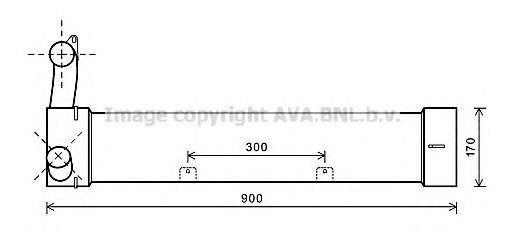 Интеркулер AVA QUALITY COOLING AU4214