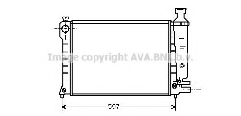 Радиатор, охлаждение двигателя AVA QUALITY COOLING CN2036