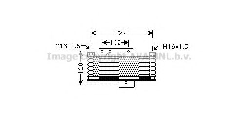 Масляный радиатор, автоматическая коробка передач AVA QUALITY COOLING HY3261