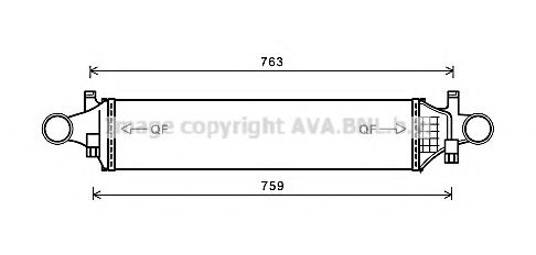 Интеркулер AVA QUALITY COOLING MS4658