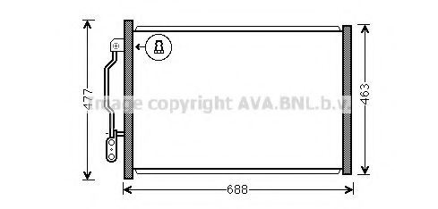 Конденсатор, кондиционер AVA QUALITY COOLING MSA5605