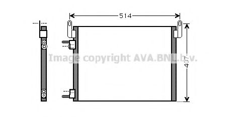 Конденсатор, кондиционер AVA QUALITY COOLING OL5452D
