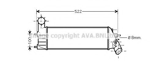 Интеркулер AVA QUALITY COOLING PE4261