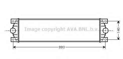 Интеркулер AVA QUALITY COOLING RT4359