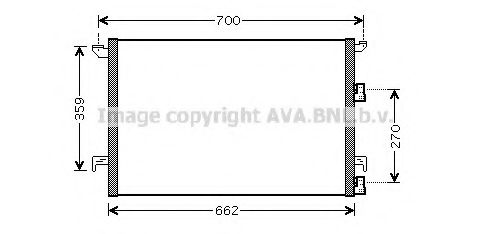 Конденсатор, кондиционер AVA QUALITY COOLING SBA5058