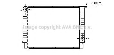 Радиатор, охлаждение двигателя AVA QUALITY COOLING VO2145