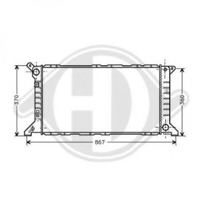 Радиатор, охлаждение двигателя DIEDERICHS 8110201
