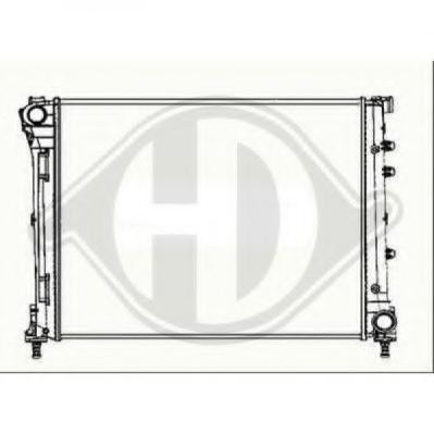 Радиатор, охлаждение двигателя DIEDERICHS 8340506