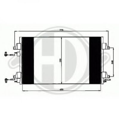 Конденсатор, кондиционер DIEDERICHS 8447310