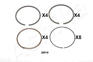 Поршневое кольцо ASHIKA 34-20910