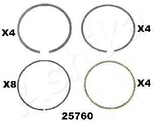 Поршневое кольцо ASHIKA 34-25760