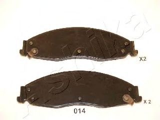 Комплект тормозных колодок, дисковый тормоз ASHIKA 50-00-014