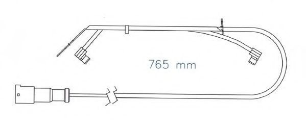 Сигнализатор, износ тормозных колодок BERAL UAI174