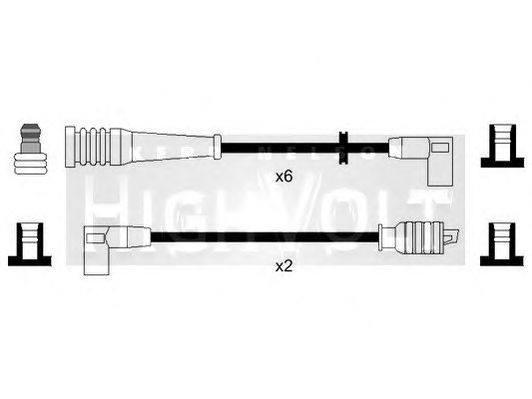 Комплект проводов зажигания STANDARD OEF653