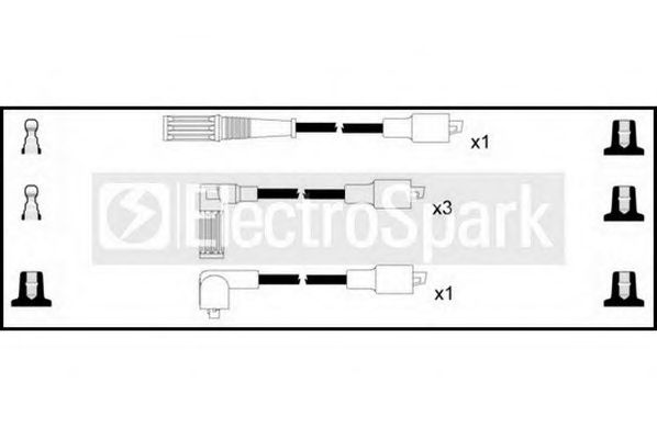 Комплект проводов зажигания STANDARD OEK052