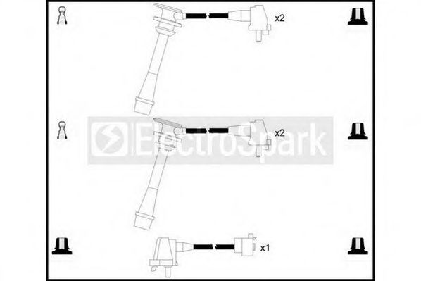 Комплект проводов зажигания STANDARD OEK352