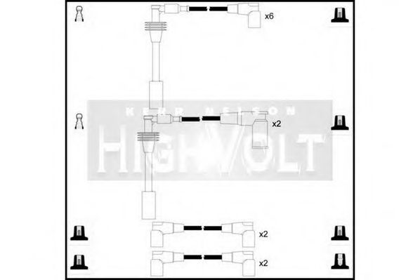 Комплект проводов зажигания STANDARD OEF475