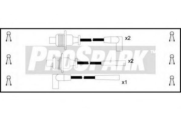 Комплект проводов зажигания STANDARD OES128