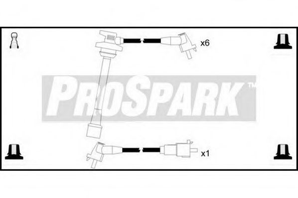 Комплект проводов зажигания STANDARD OES395