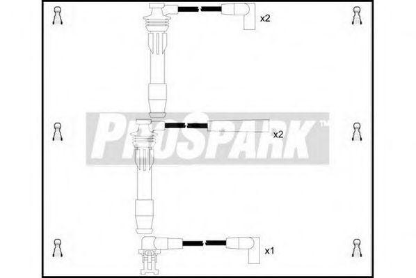 Комплект проводов зажигания STANDARD OES455