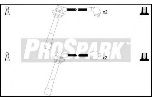 Комплект проводов зажигания STANDARD OES592