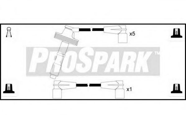 Комплект проводов зажигания STANDARD OES962