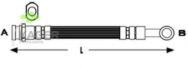 Тормозной шланг KAGER 38-0045