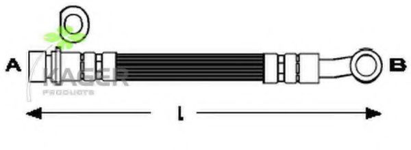 Тормозной шланг KAGER 38-0350