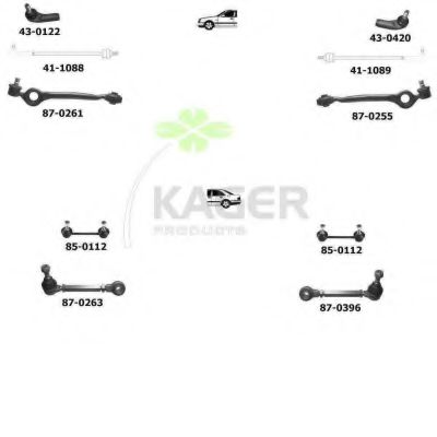 Подвеска колеса KAGER 800243