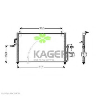 Конденсатор, кондиционер KAGER 94-5097