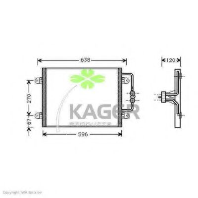 Конденсатор, кондиционер KAGER 94-5321