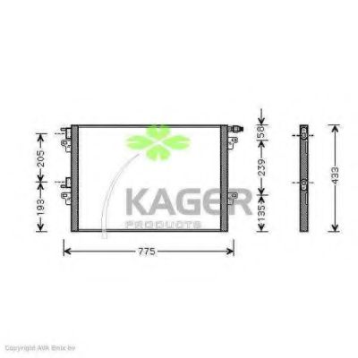 Конденсатор, кондиционер KAGER 94-5326