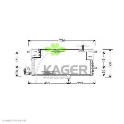 Конденсатор, кондиционер KAGER 94-6184