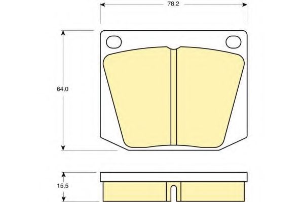 Комплект тормозных колодок, дисковый тормоз GIRLING 6105411