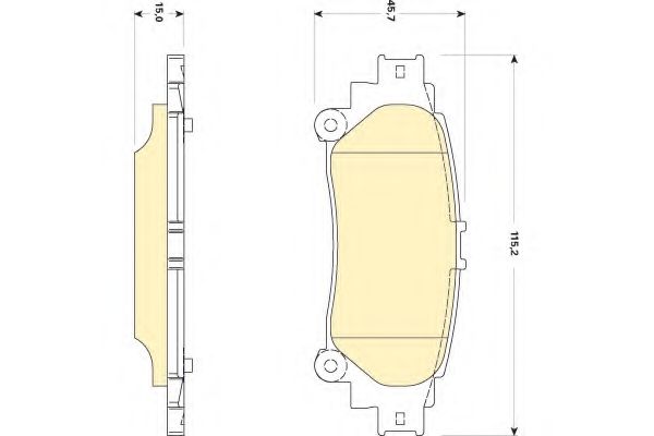 Комплект тормозных колодок, дисковый тормоз GIRLING 6134979