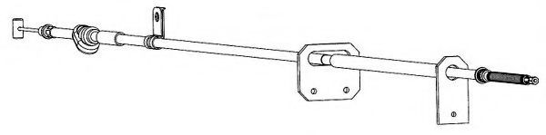 Трос, стояночная тормозная система KAWE ZU02113