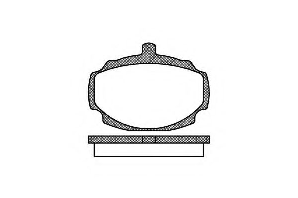 Комплект тормозных колодок, дисковый тормоз KAWE 0049 00