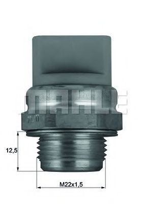 Термовыключатель, вентилятор радиатора MAHLE ORIGINAL TSW 11