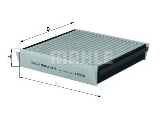 Фильтр, воздух во внутренном пространстве MAHLE ORIGINAL LAK96