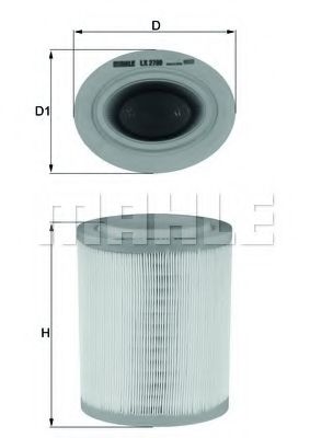 Воздушный фильтр MAHLE ORIGINAL LX 2790