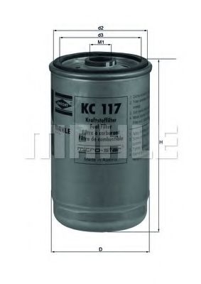 Топливный фильтр MAHLE ORIGINAL KC 117