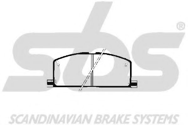 Комплект тормозных колодок, дисковый тормоз sbs 1501224508
