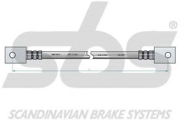 Тормозной шланг EURODEAL AUTOPARTS 62008