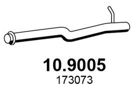 Труба выхлопного газа ASSO 10.9005