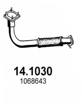 Труба выхлопного газа ASSO 14.1030