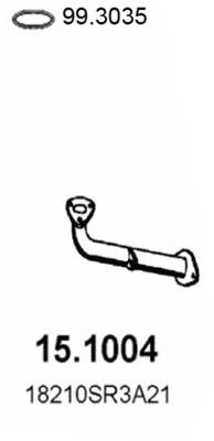 Труба выхлопного газа ASSO 151004